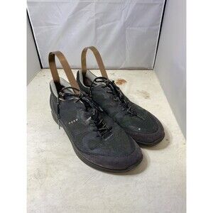 Ecco Biom Fjuel Athletic Golf Shoes Mens Sz 9 Black And Gray Spikless